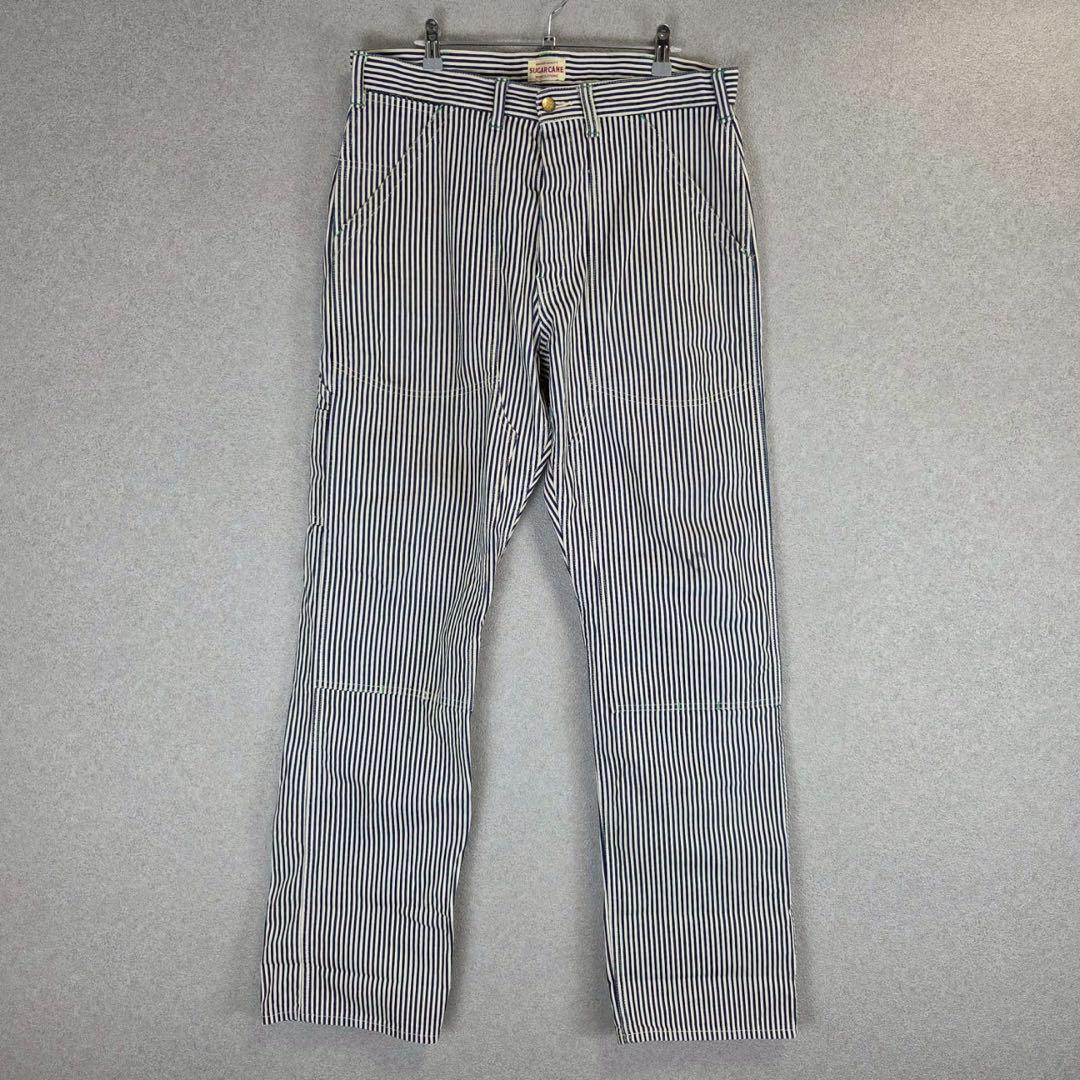 希少 SUGAR CANE Hickory double knee denim