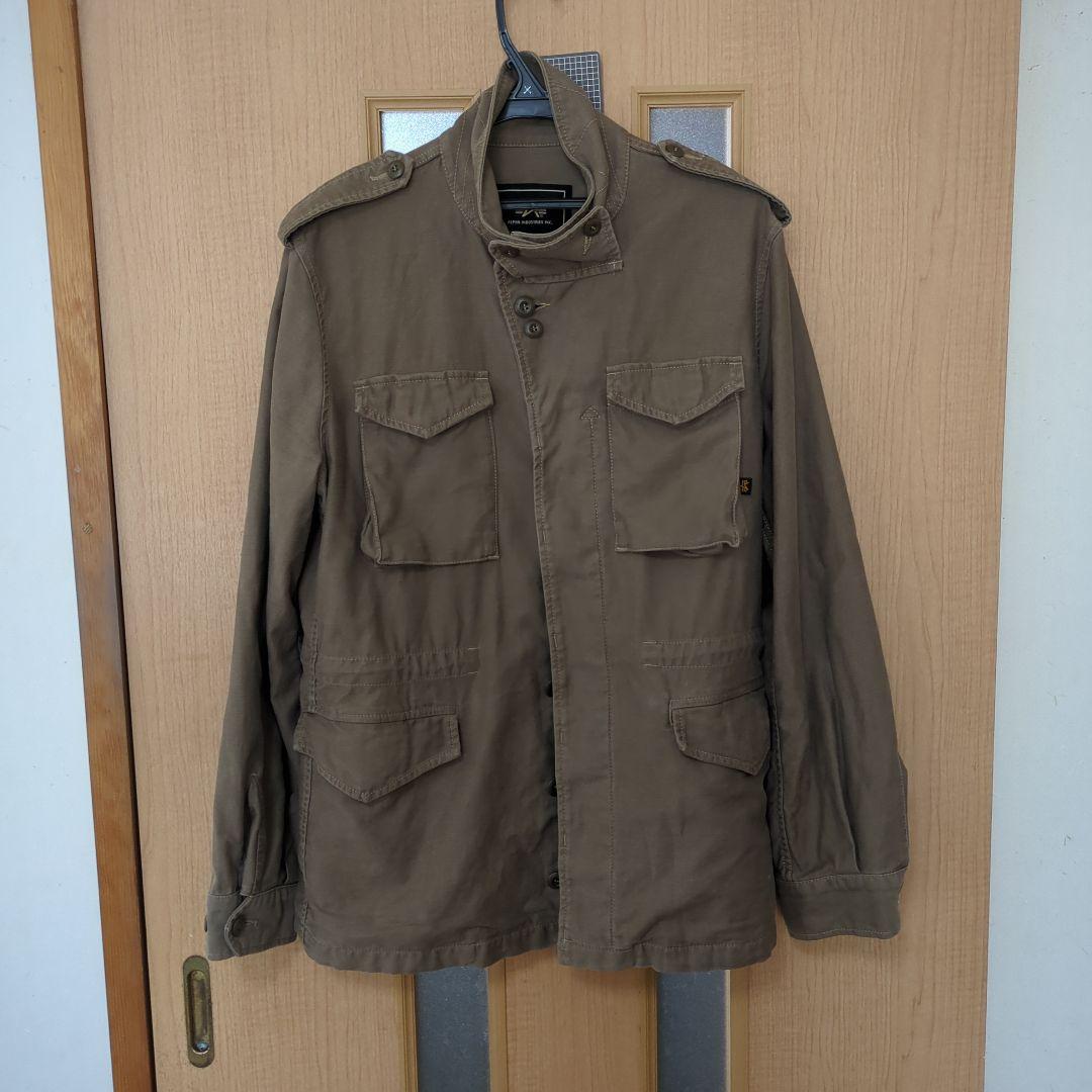 alpha m-43 フィールドジャケット　エー・アンド・ティ製　m-65 開襟