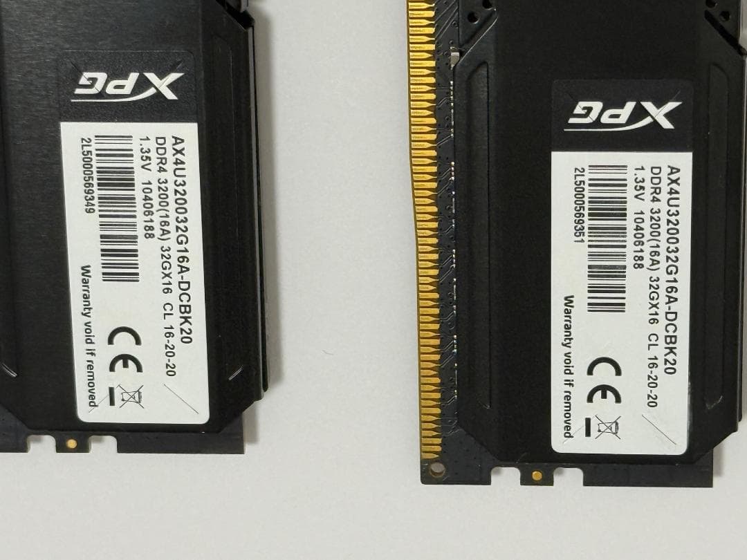 64GB DDR4 3200MHz ゲーミングメモリXPG 【年末特価！】