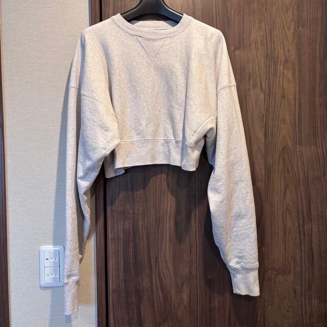 TODAYFUL グレー クロップドスウェット