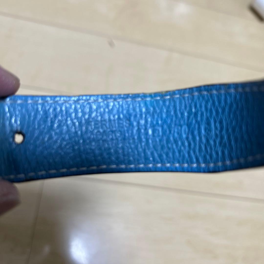 エルメス　H型ゴールドバックル レザーベルト