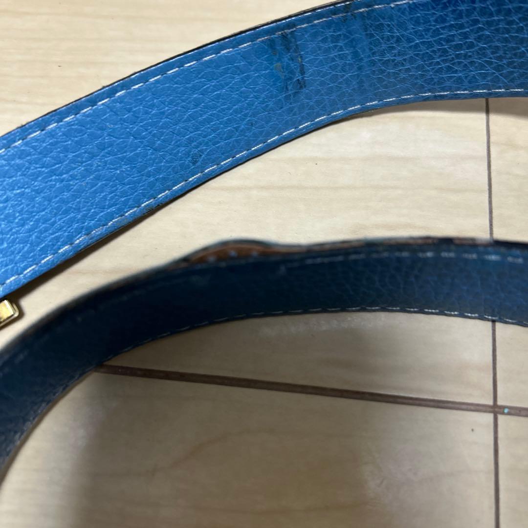 エルメス　H型ゴールドバックル レザーベルト