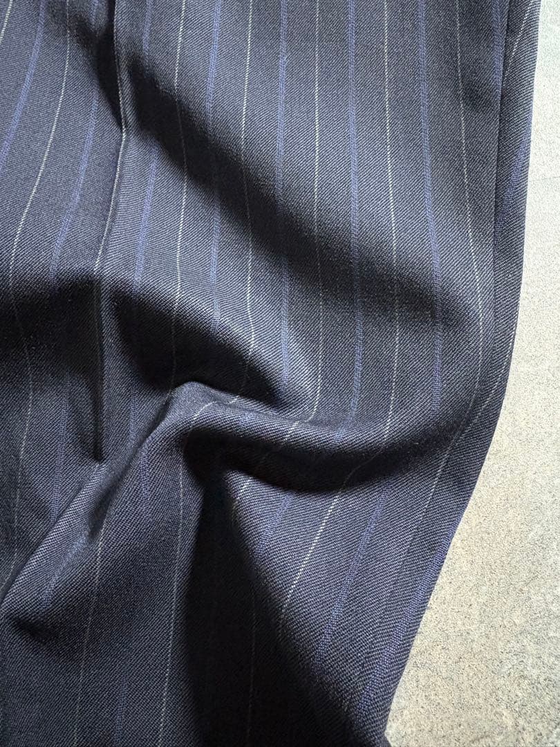 パンツ 60s Vintage pin stripe wide wool slacks