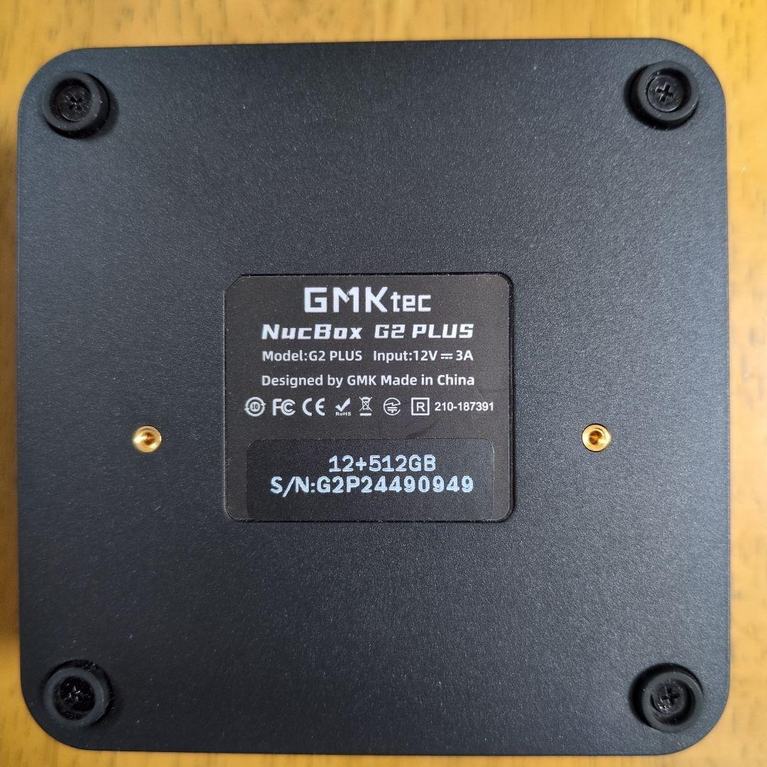 GMKtec ミニPC G2PLUS　Intel N150 本体ほぼ新品