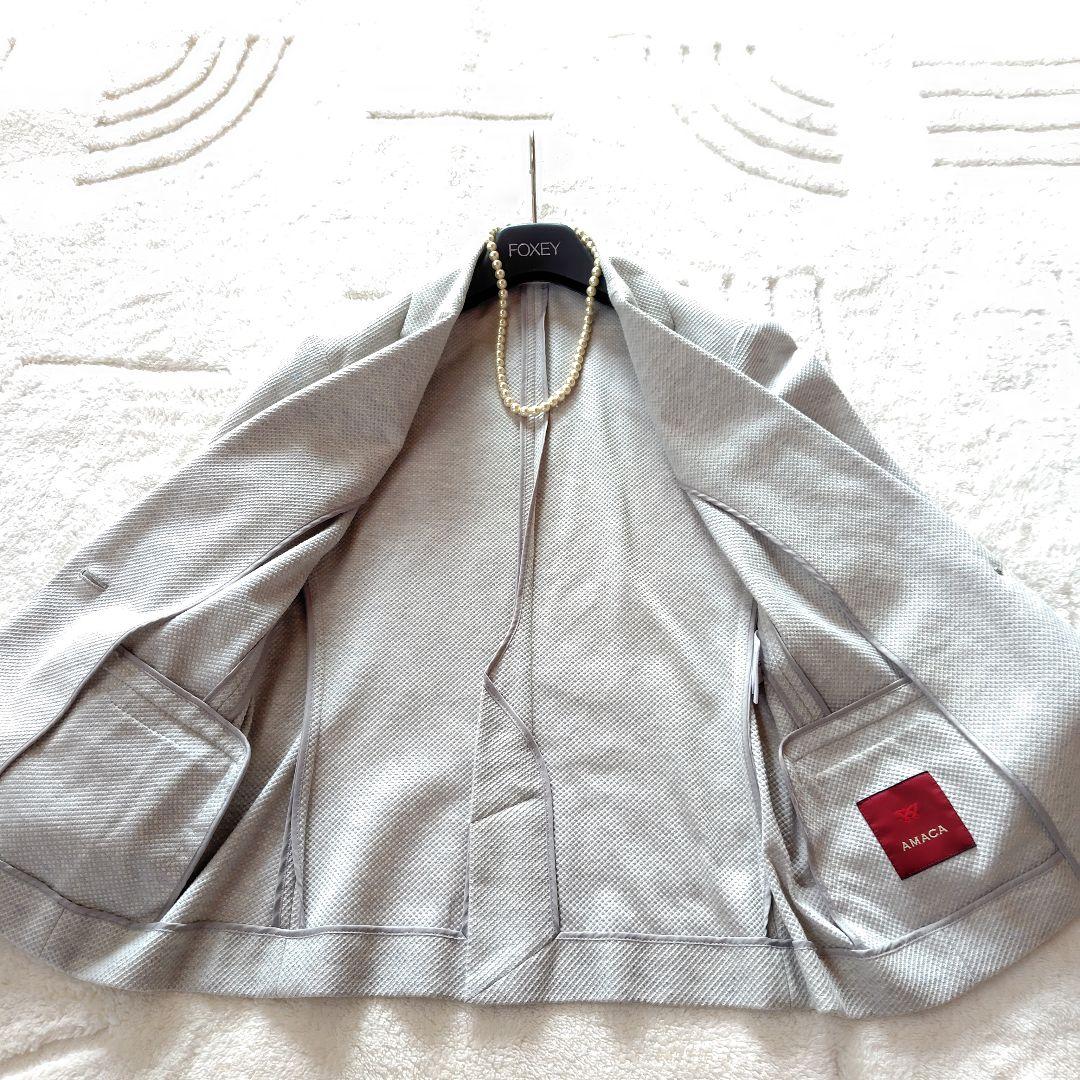 未使用　AMACA　スーツセット2点おまとめ　洗える　ストレッチ