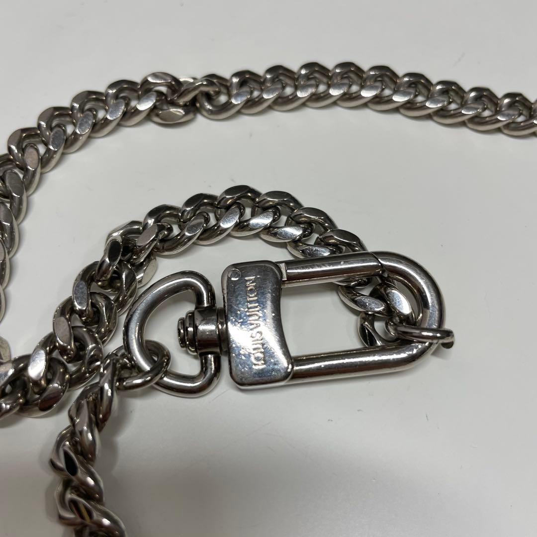 1*K様 LOUIS VUITTON シルバー ウォレットチェーン カラビナ式