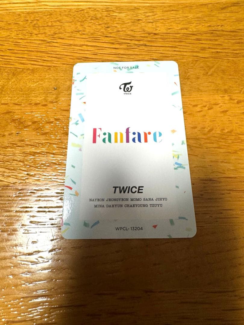 twice ミナ　Fanfare once japan限定版　ハイタッチ券