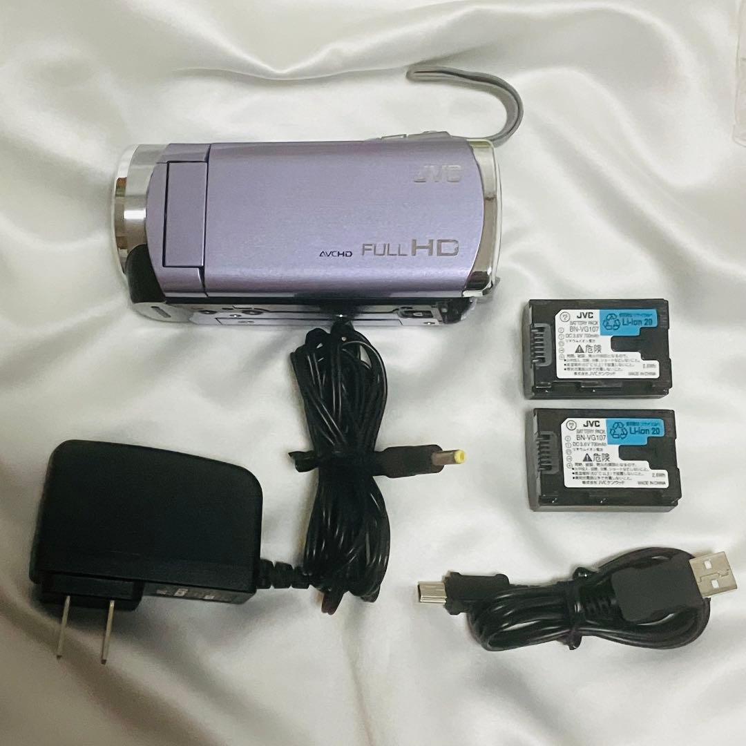 希少 JVC Everio GZ-HM33 パープル ビデオカメラ