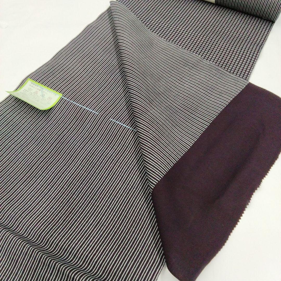 mimissu♡薩摩浴衣　裏柄変り　両面染め　濃紫　東京本染　　#1137