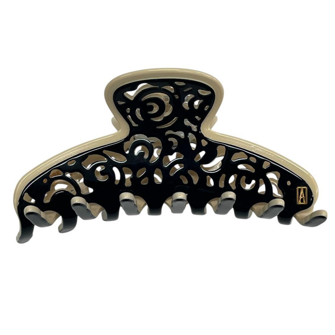 美品 アレクサンドル ドゥ パリ リズレ Mサイズ レースモチーフ ヘアクリップ