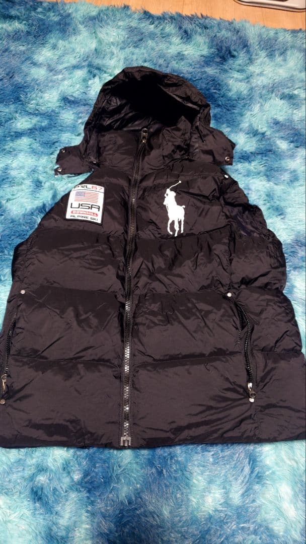 Polo Ralph Lauren ブラックダウンベスト L/6