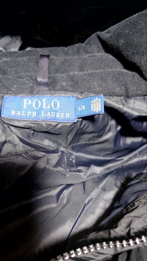 Polo Ralph Lauren ブラックダウンベスト L/6