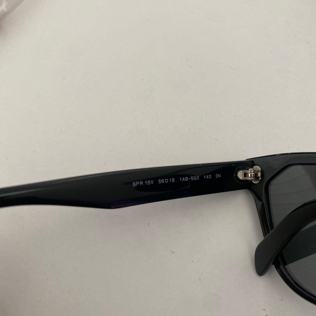 s*h様 PRADA サングラス　ブラック　ロゴ刻印　キャットアイ　シンプル　正
