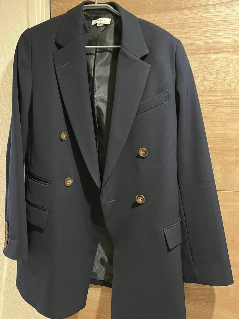 CLASSIC MINIMAL TAILORED JACKET ネイビー S