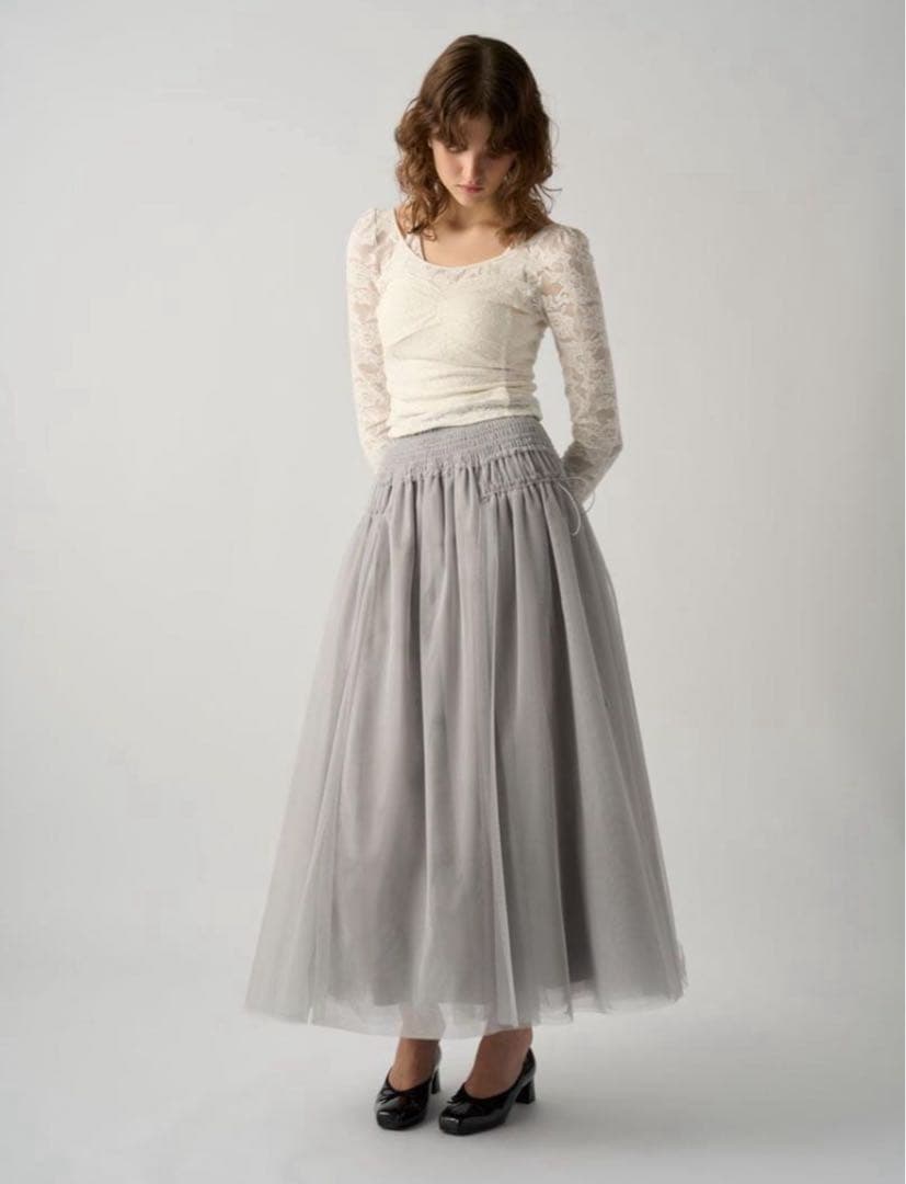 SNIDEL スナイデル Chacot レース柄編みプルオーバー