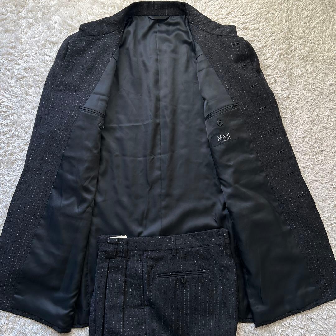 ★マオカラー★ MASATOMO セットアップ スーツ ストライプ 日本製