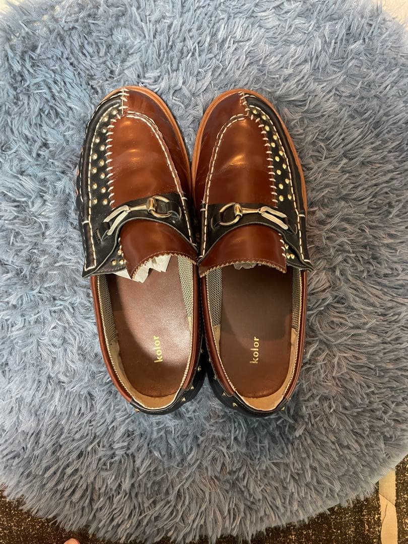 Kolor ローファー　スタッズ