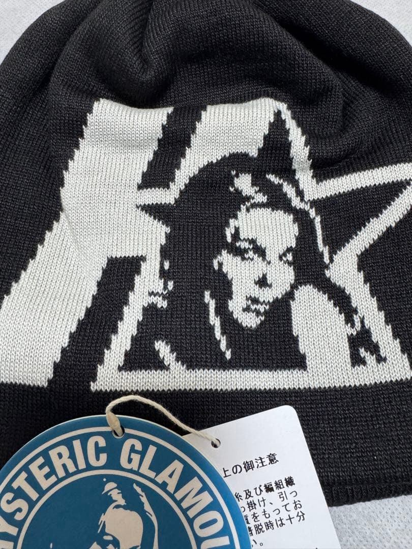 新品 大人気！ヒステリックグラマー ビーニー【STAR WOMAN】黒