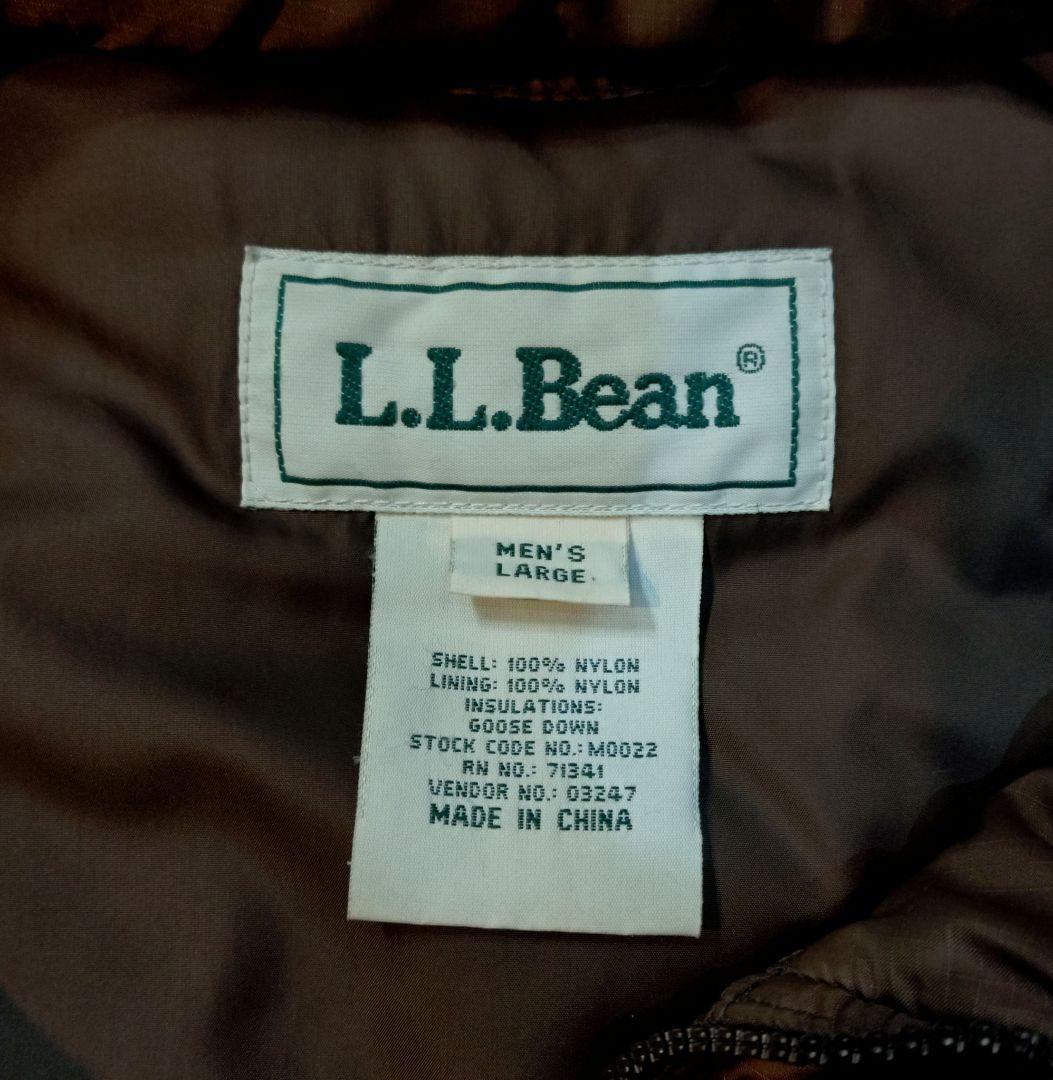 レアモデル llbean ダウン ジャケット エルエルビーン ブラウン