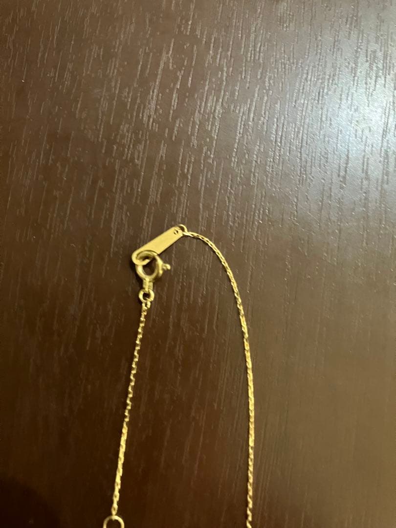 agete アガット　K18 ダイヤモンド　ネックレス