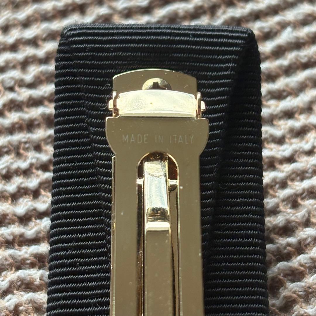 サルヴァトーレフェラガモ　ヴァラリボン　バレッタ　ブラック