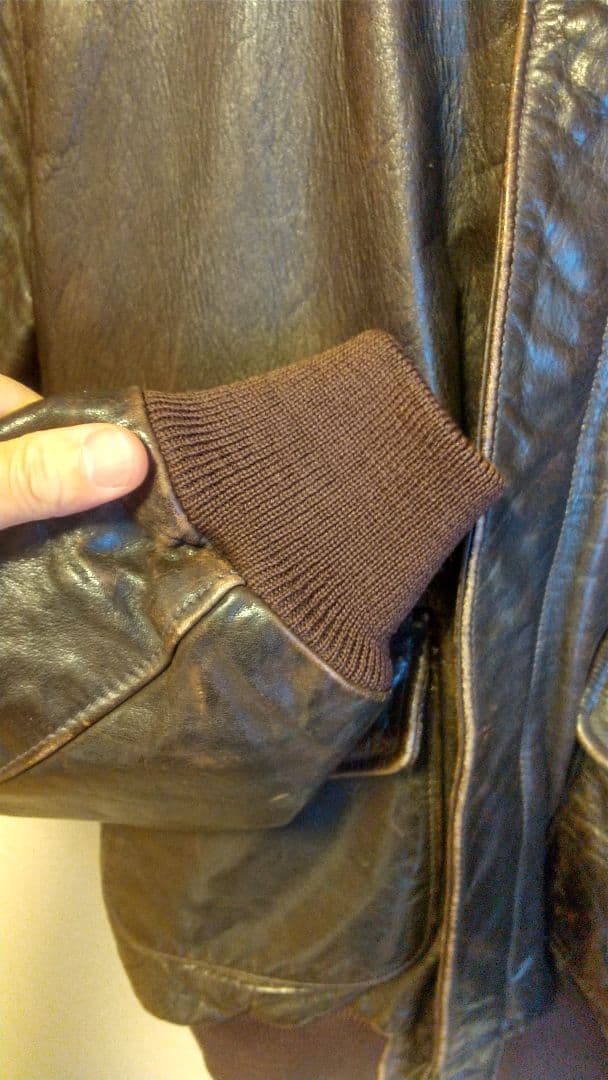 eです。 A2 ミリタリージャケット フライトジャケット 38