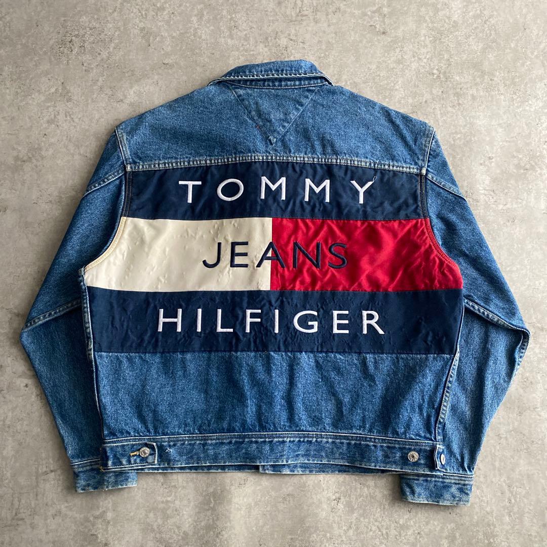 名作 90s   フラッグ デニム ジャケット L