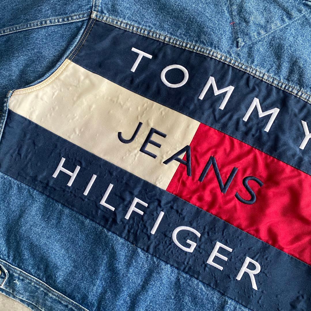 名作 90s   フラッグ デニム ジャケット L