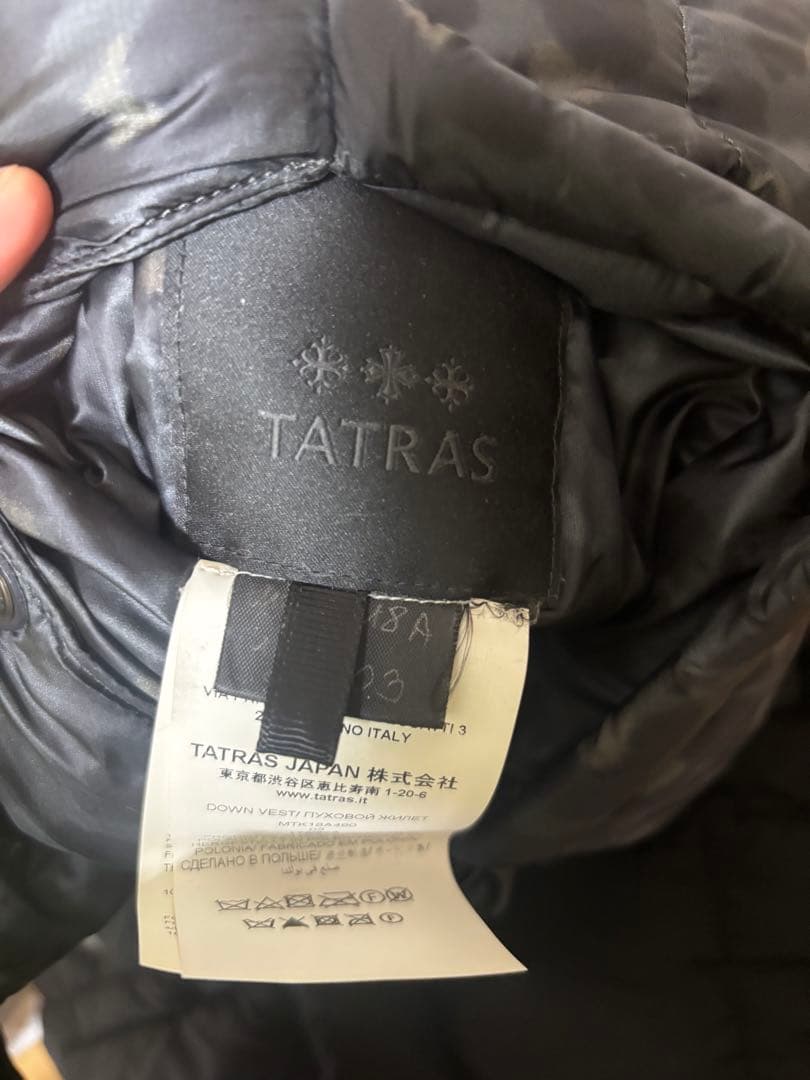 TATRAS 黒 ダウンベスト サイズ03