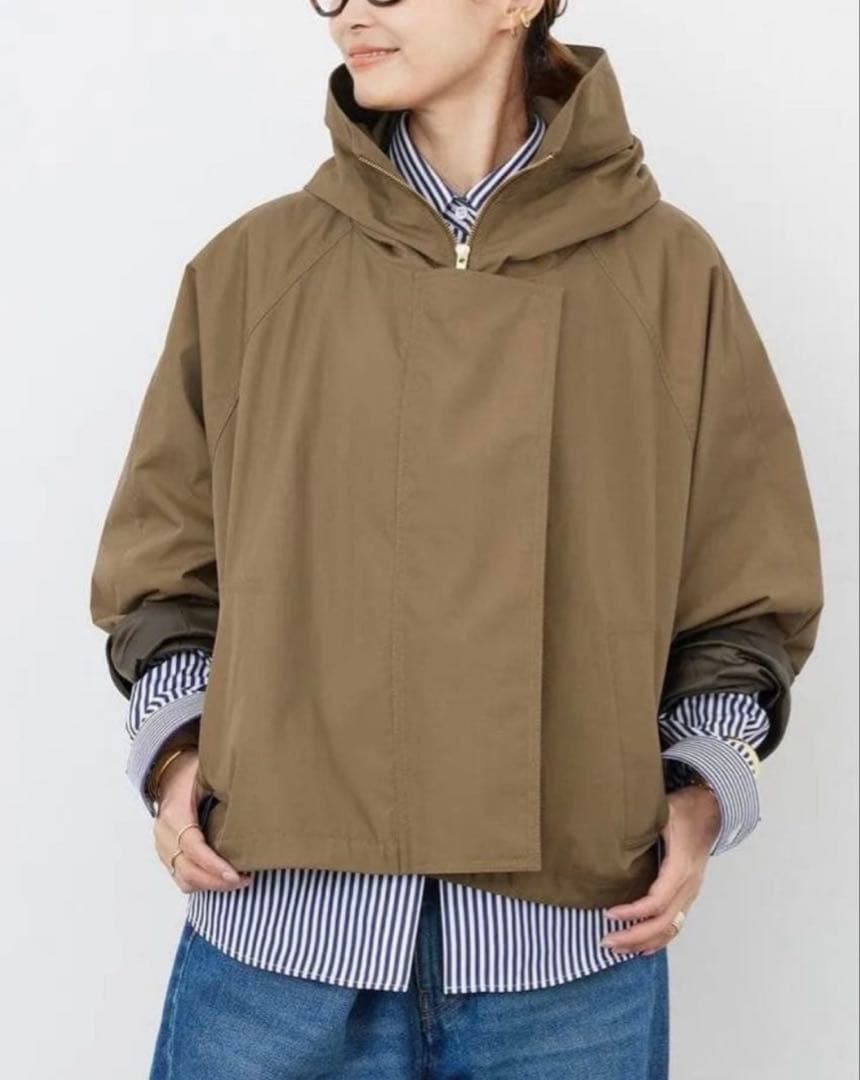 ドゥーズイエムクラス【LIBERADD/リベラド】 フーディーブルゾン キャメル