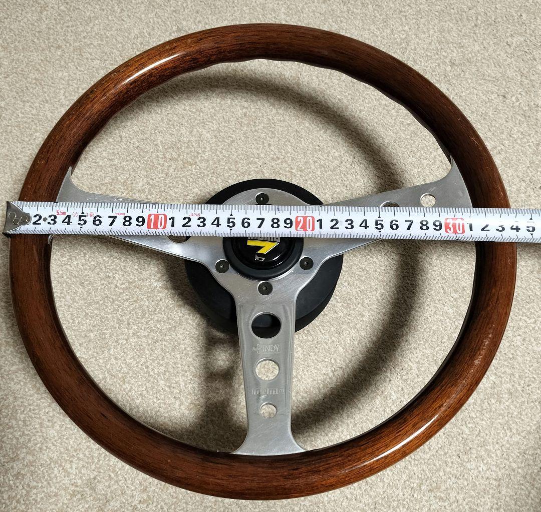 MOMO ウッド ステアリング INDY モモ　ITALY07-96ボス付き