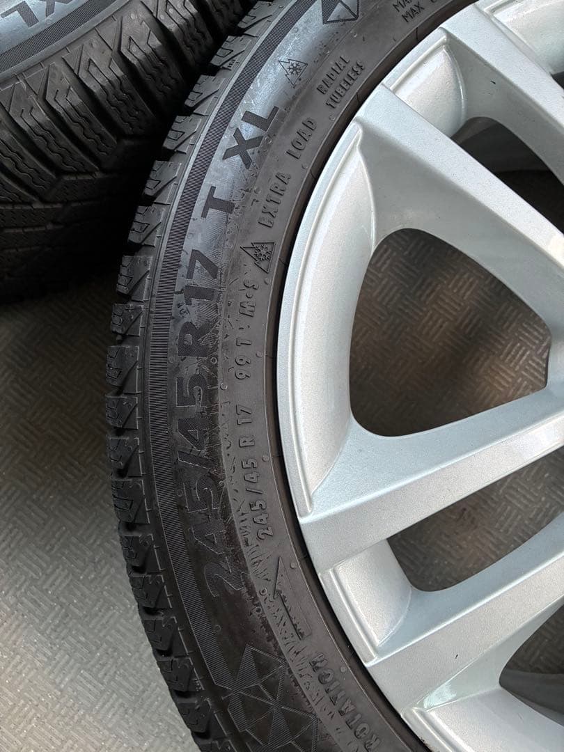 スタッドレス　コンチネンタル　ホイールセット　メルセデスベンツEクラスW212