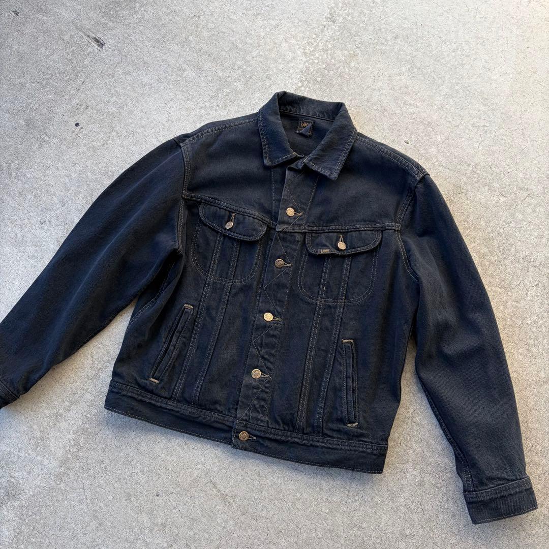 Lee デニムジャケット トラッカー 後染めブラック PATD-153438