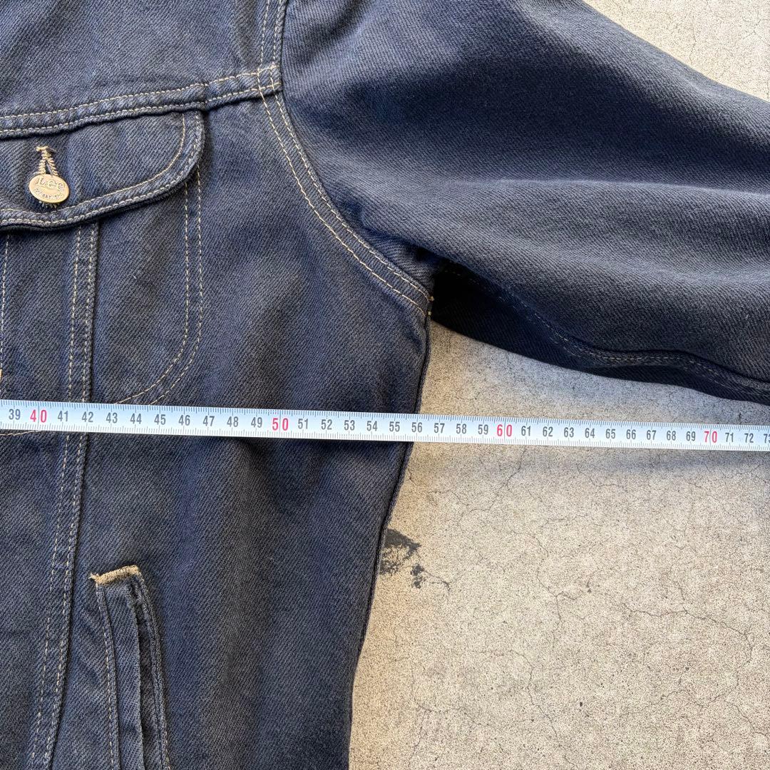 Lee デニムジャケット トラッカー 後染めブラック PATD-153438