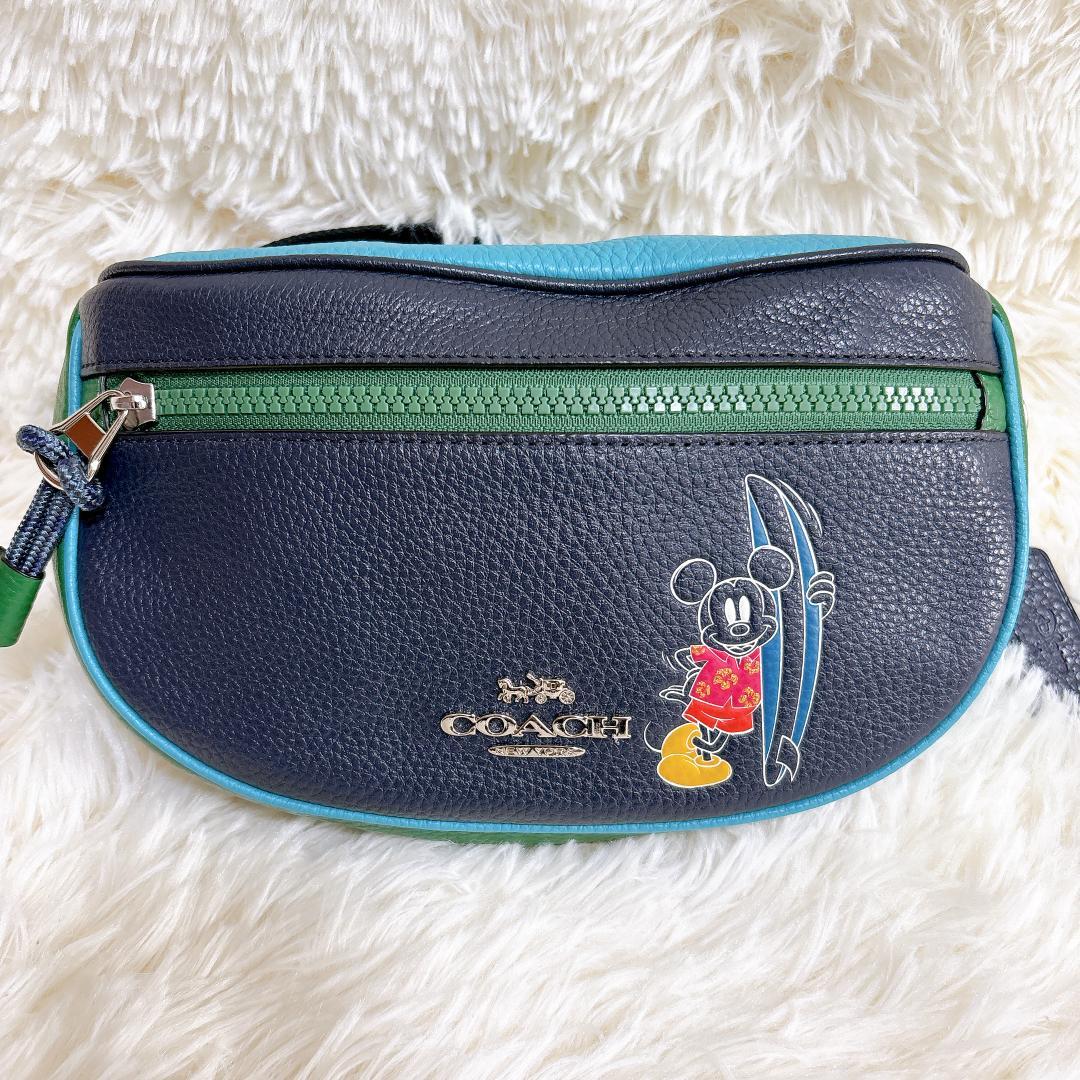 【極美品】コーチ COACH ボディバッグ ディズニーコラボ レザー