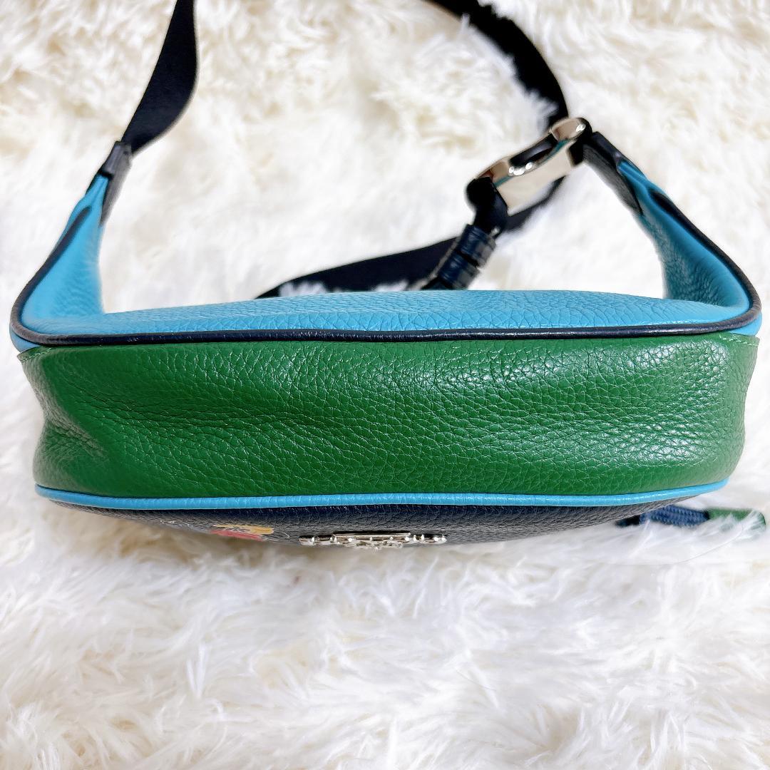 【極美品】コーチ COACH ボディバッグ ディズニーコラボ レザー