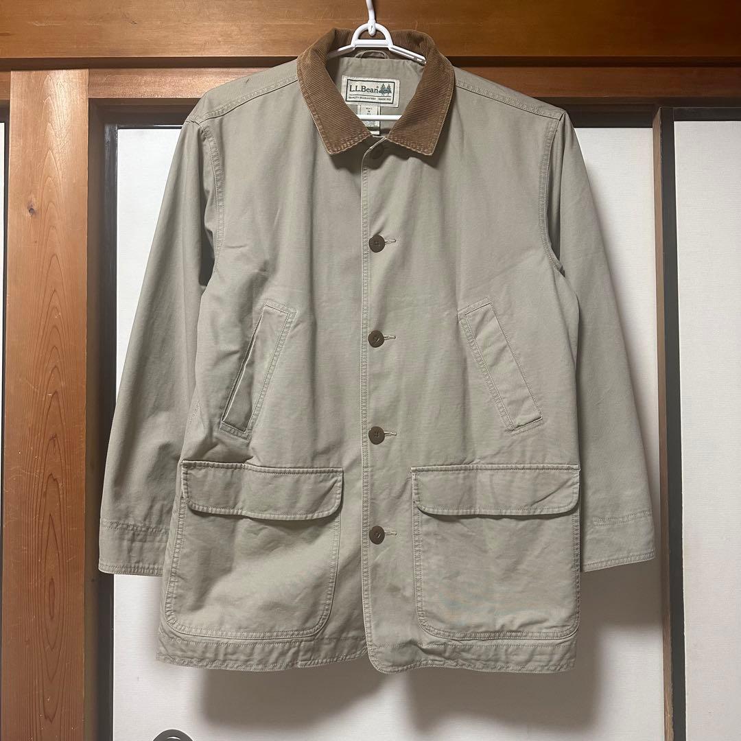 L.L.Bean ハンティングジャケット　カバーオール　襟コーデュロイ　90s