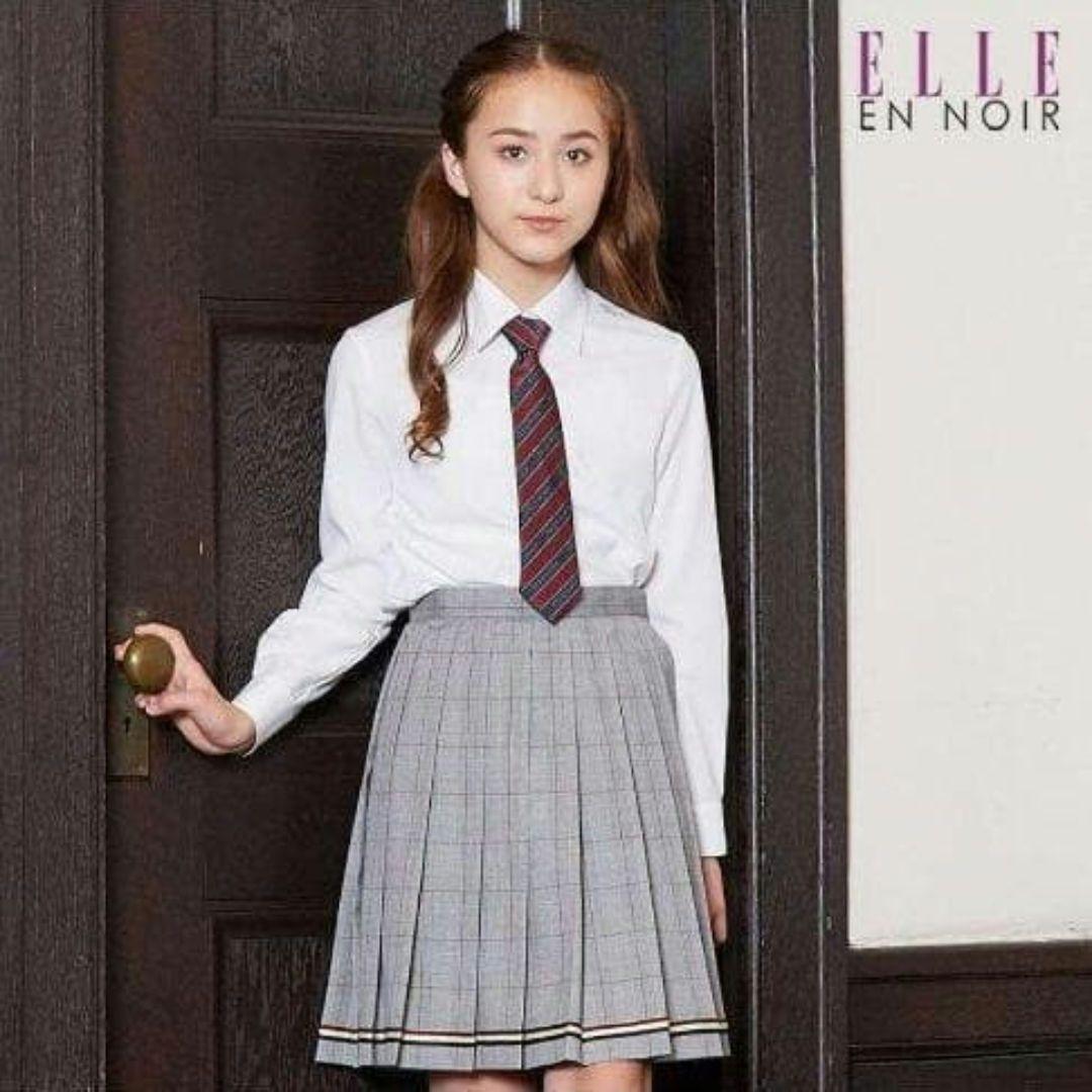 美品 エル 卒服 卒業式 160 フォーマルスーツ　ネイビー グレンチェック