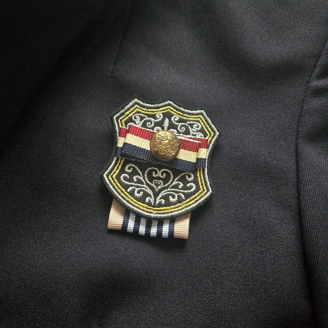 美品 エル 卒服 卒業式 160 フォーマルスーツ　ネイビー グレンチェック