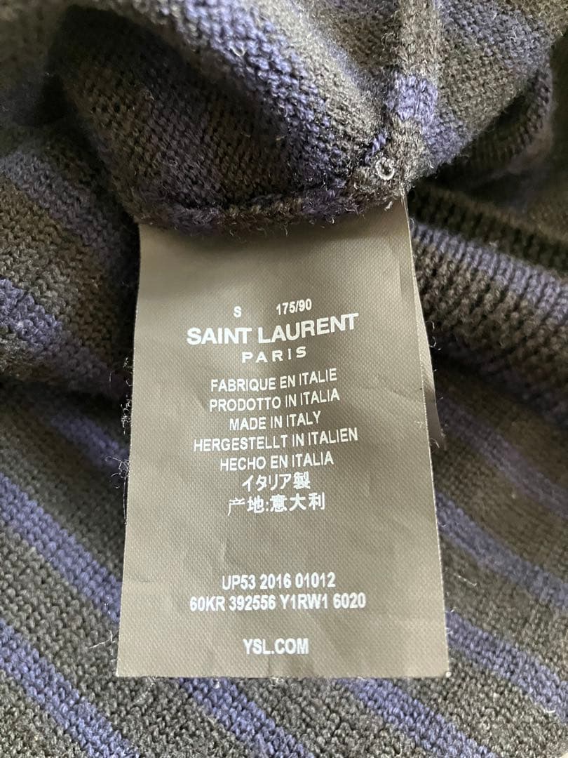 SAINT LAURENT ボーダー ニットセーター サンローランパリ Sサイズ