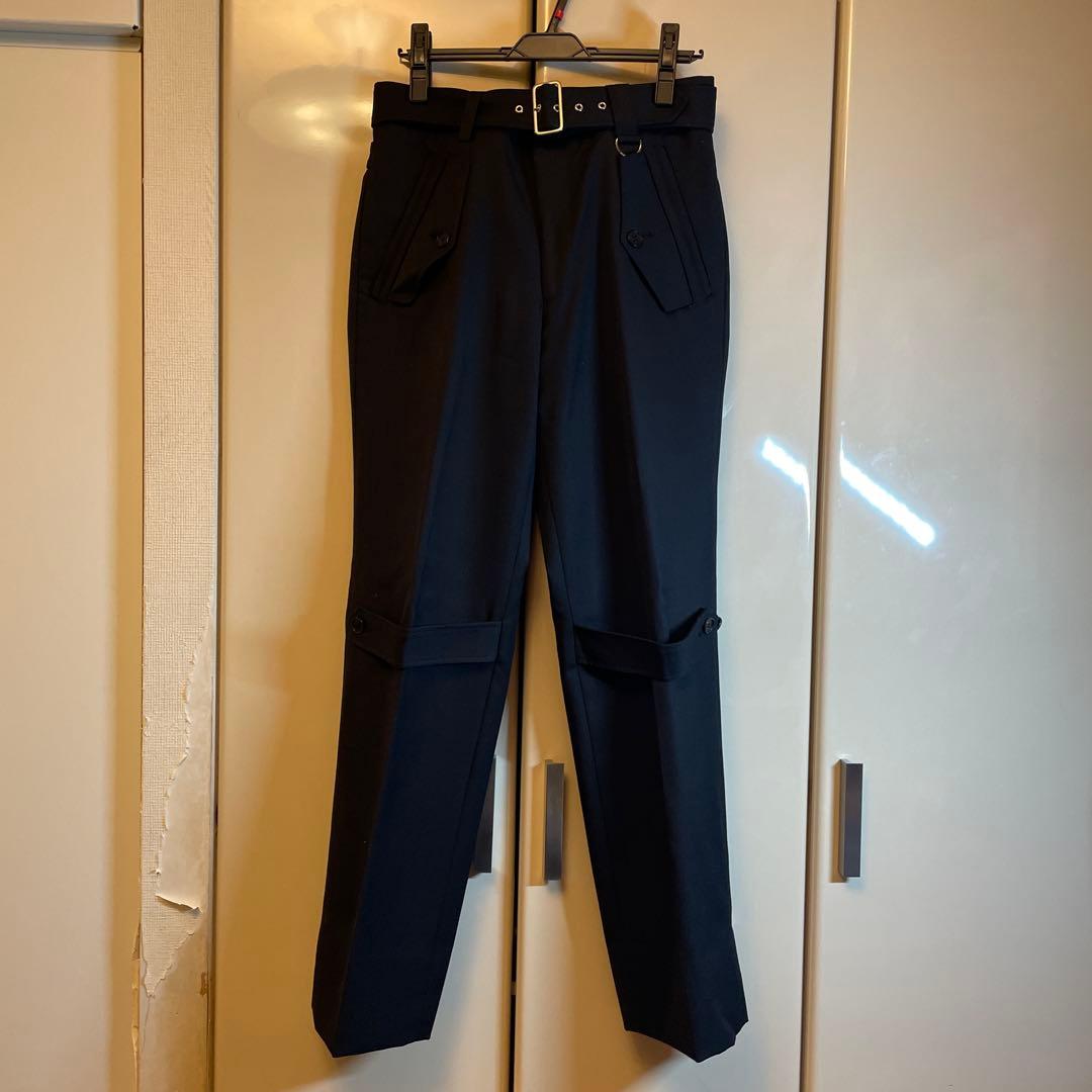 JOHN LAWRENCE SULLIVANウールギャバディントレンチトラウザー