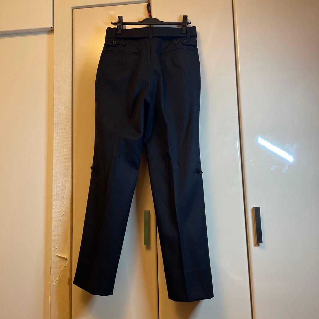 JOHN LAWRENCE SULLIVANウールギャバディントレンチトラウザー