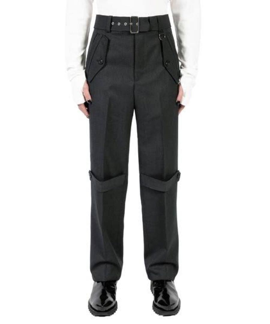 JOHN LAWRENCE SULLIVANウールギャバディントレンチトラウザー