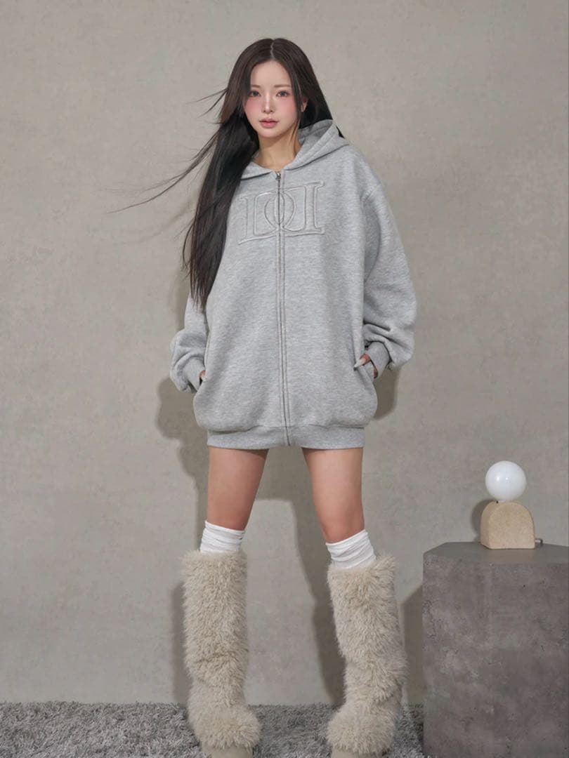 新品・未開封♡Darich♡アップリケDDロゴパーカー　GRY