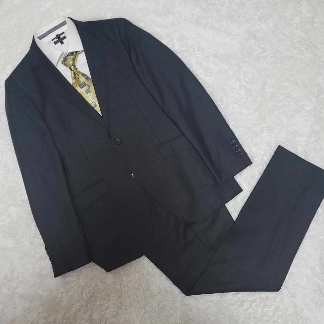 スーツ Tollegno1900 トレーニョ シャドーストライプ A7