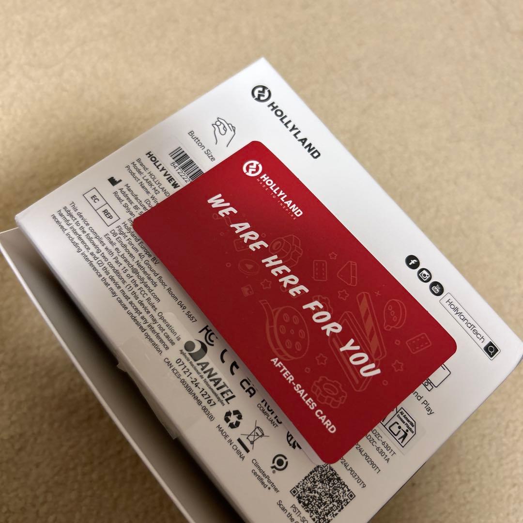 (値下げしました)Hollyland LARK M2 ワイヤレスラベリアマイク