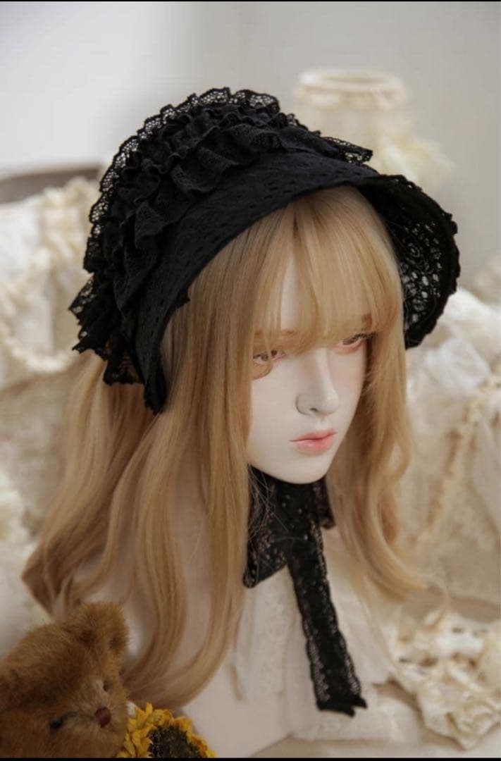 星箱works サマーピクニック 2wayボンネット 黒