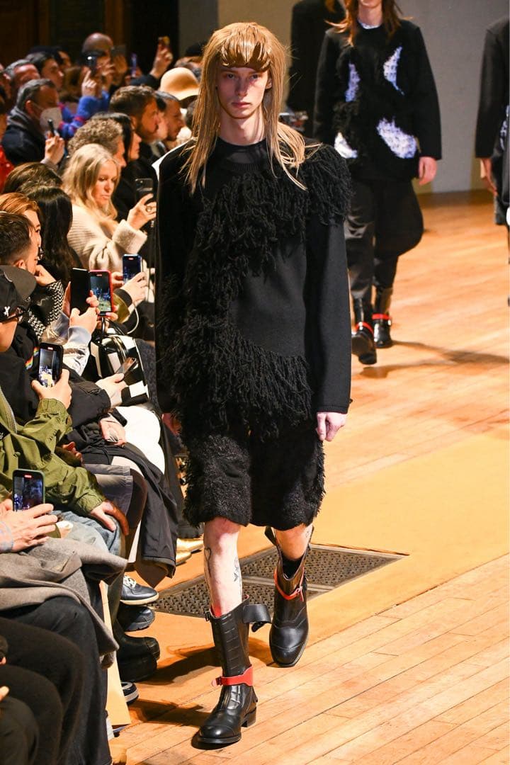 コムデギャルソン オムプリュス フリンジニット