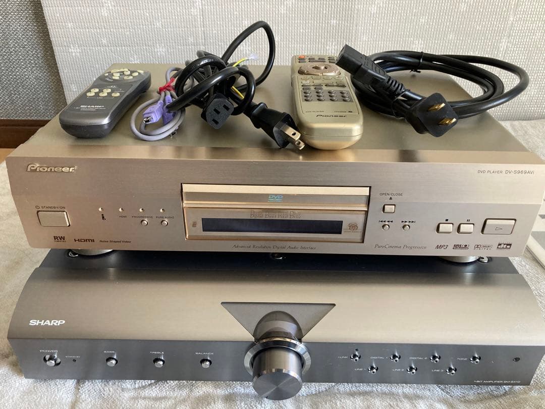 シャープ名機　SM-SX10 & パイオニアDV-S969AVi できれば手渡し