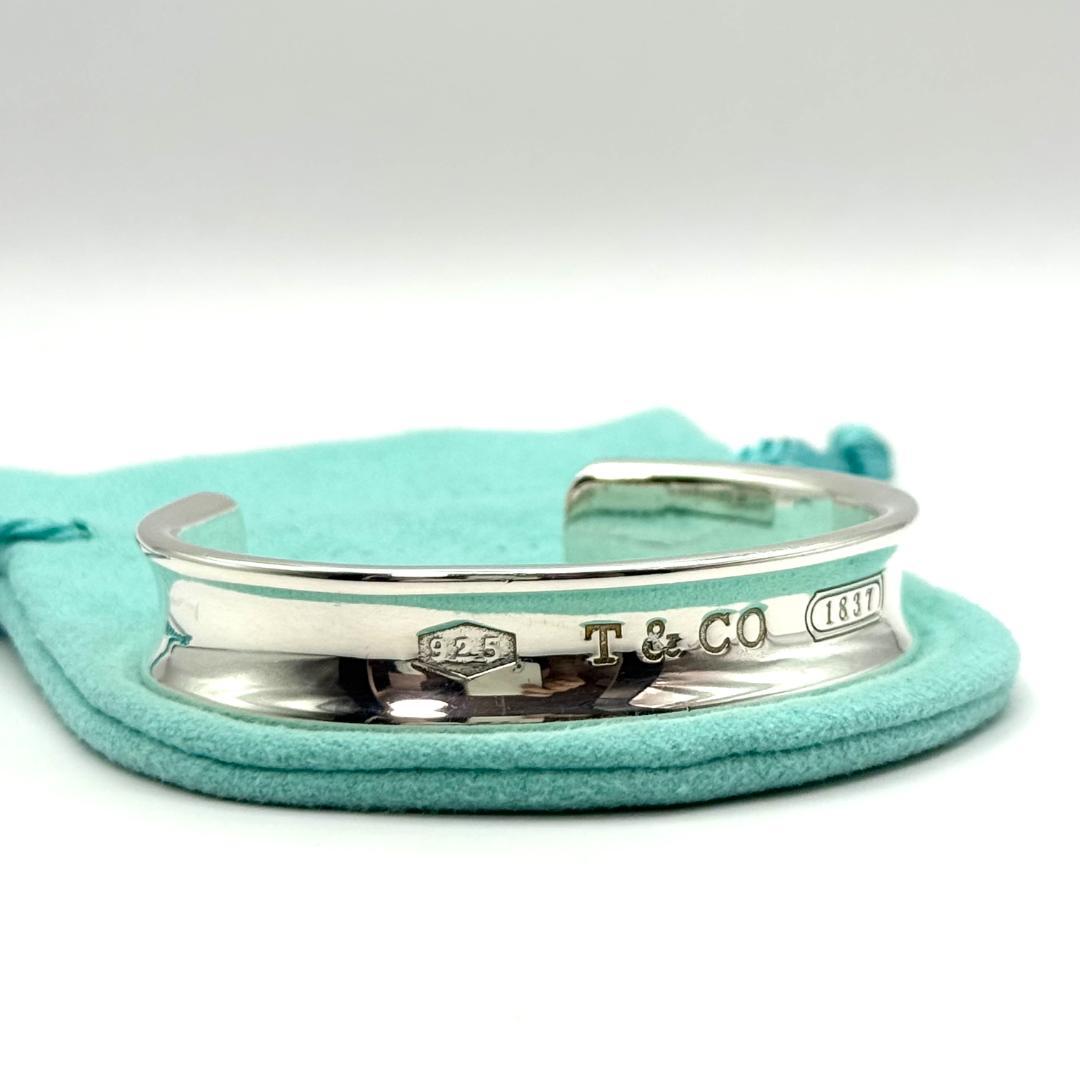 美品 ティファニー ナロー 1837 バングル シルバー 925 ブレスレット
